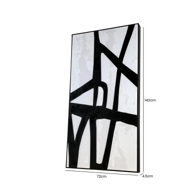 Monochrome Linen Art Rectangle